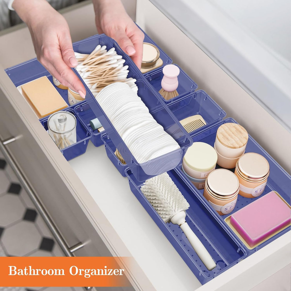25 PCS Plastic Drawer Organizer, Versatile Organizer Trays & storage Bins