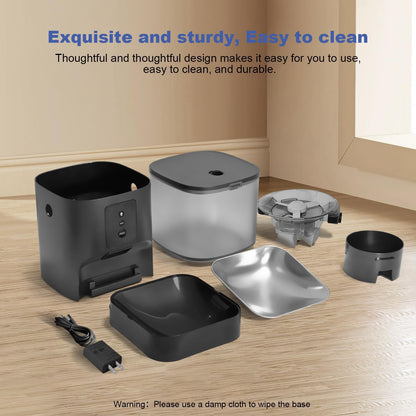 Automatic Cat Feeder, 3L Cat Food Dispenser with 10s Voice Recorder, Pet Feeder up to 8 Meals per Day, Timed Dog Feeder