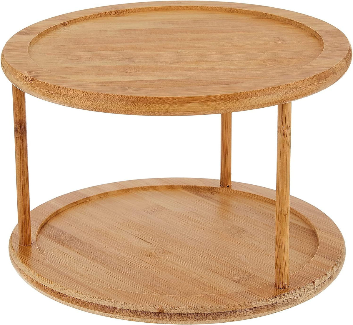 8302 Bamboo Wood 2-Tier 10" Kitchen Turntable