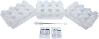FASTFERMENT - 12-Bottle Drying Rack & Tray| Bottle Drying Tree Alternative | Dry & Store your Wine or Bomber/Belgian Bottles | 2-Stackable Racks, 1 Tray | Dishwasher Safe | Home Brewing Supplies