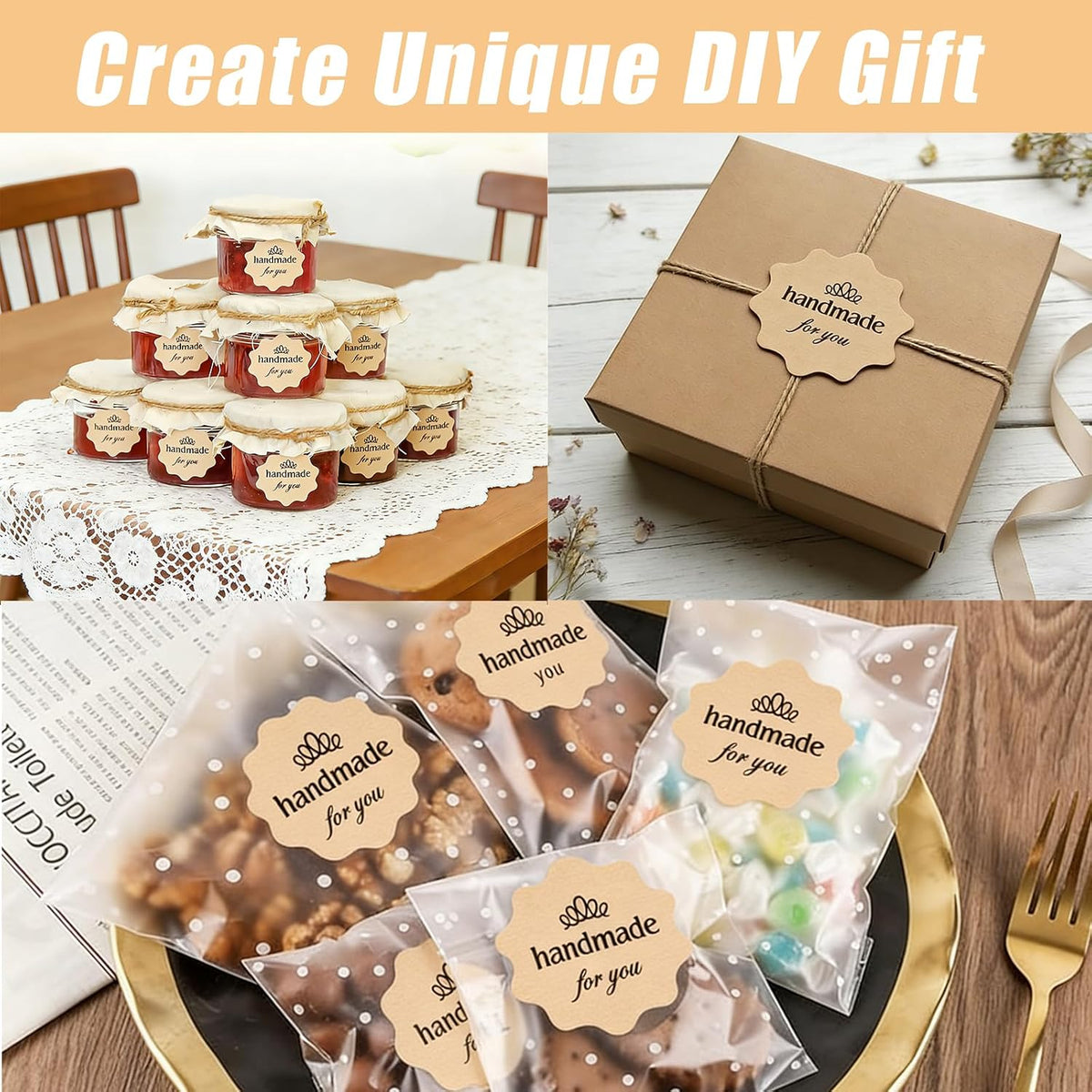 Canning Label Stickers Set with Chalk Markers for Mason Jars