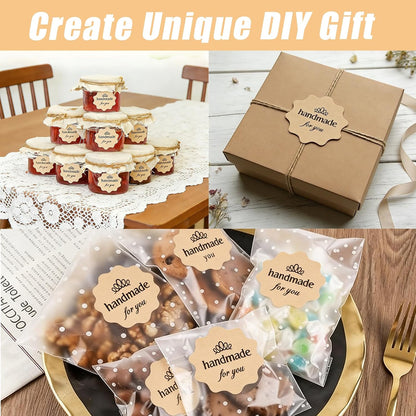Canning Label Stickers Set with Chalk Markers for Mason Jars