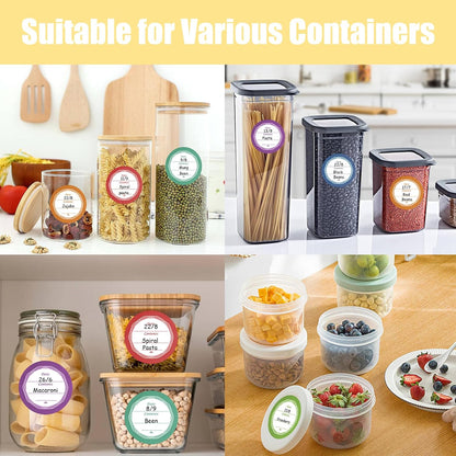 Canning Label Stickers Set with Chalk Markers for Mason Jars