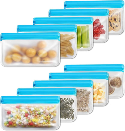 Reusable Snack Bags, BPA Free PEVA, Small Snack Size