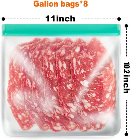 Reusable Snack Bags, BPA Free PEVA, Small Snack Size