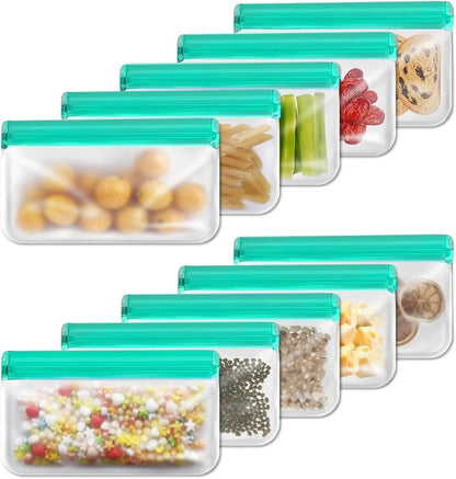 Reusable Snack Bags, BPA Free PEVA, Small Snack Size