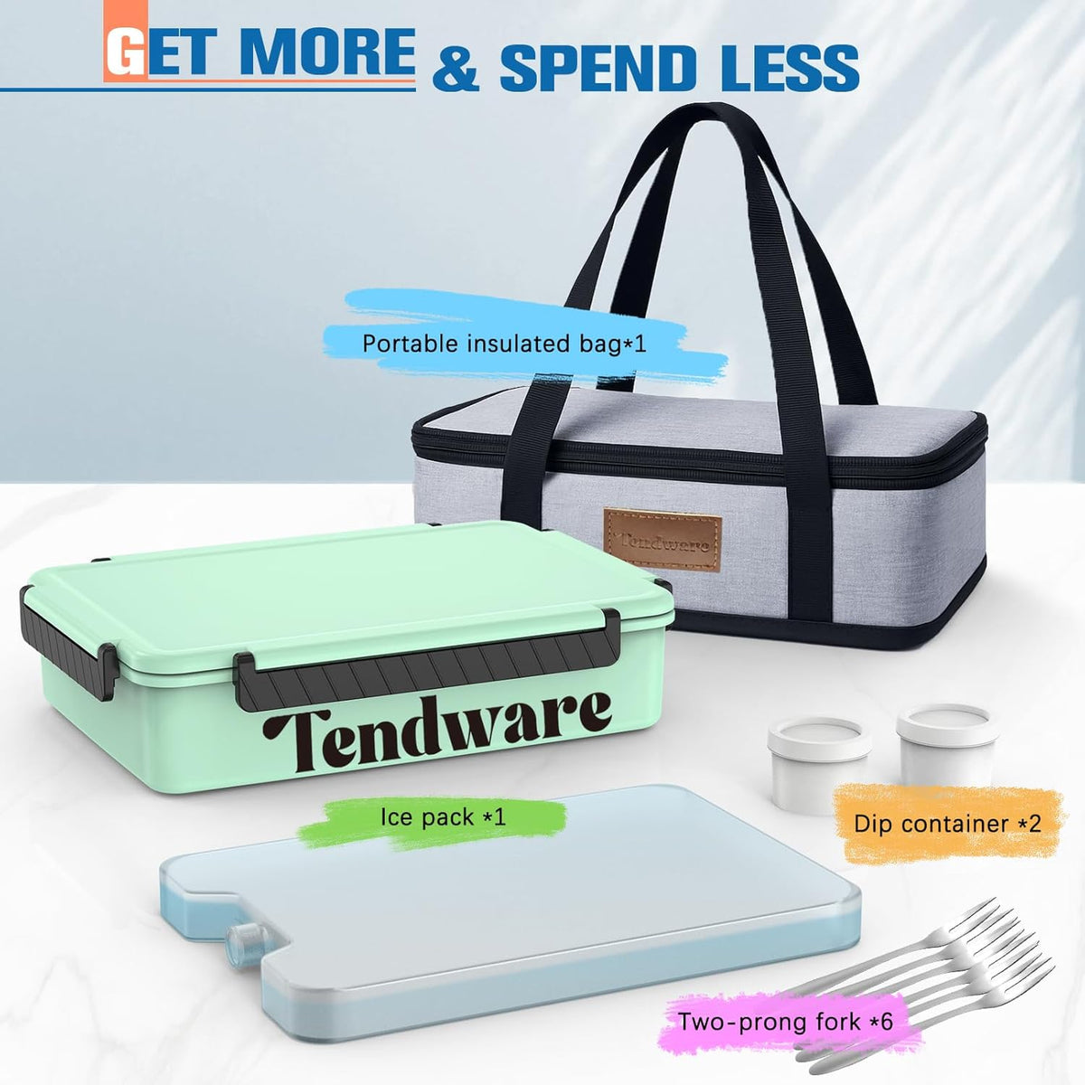 Chilled Portable Snackle Box Container with Ice Pack, Beach Essentials for Summer, Divided Serving Tray with Insulated Bag, Snack Containers for Road Trip Charcuterie Snack Picnic, Peony