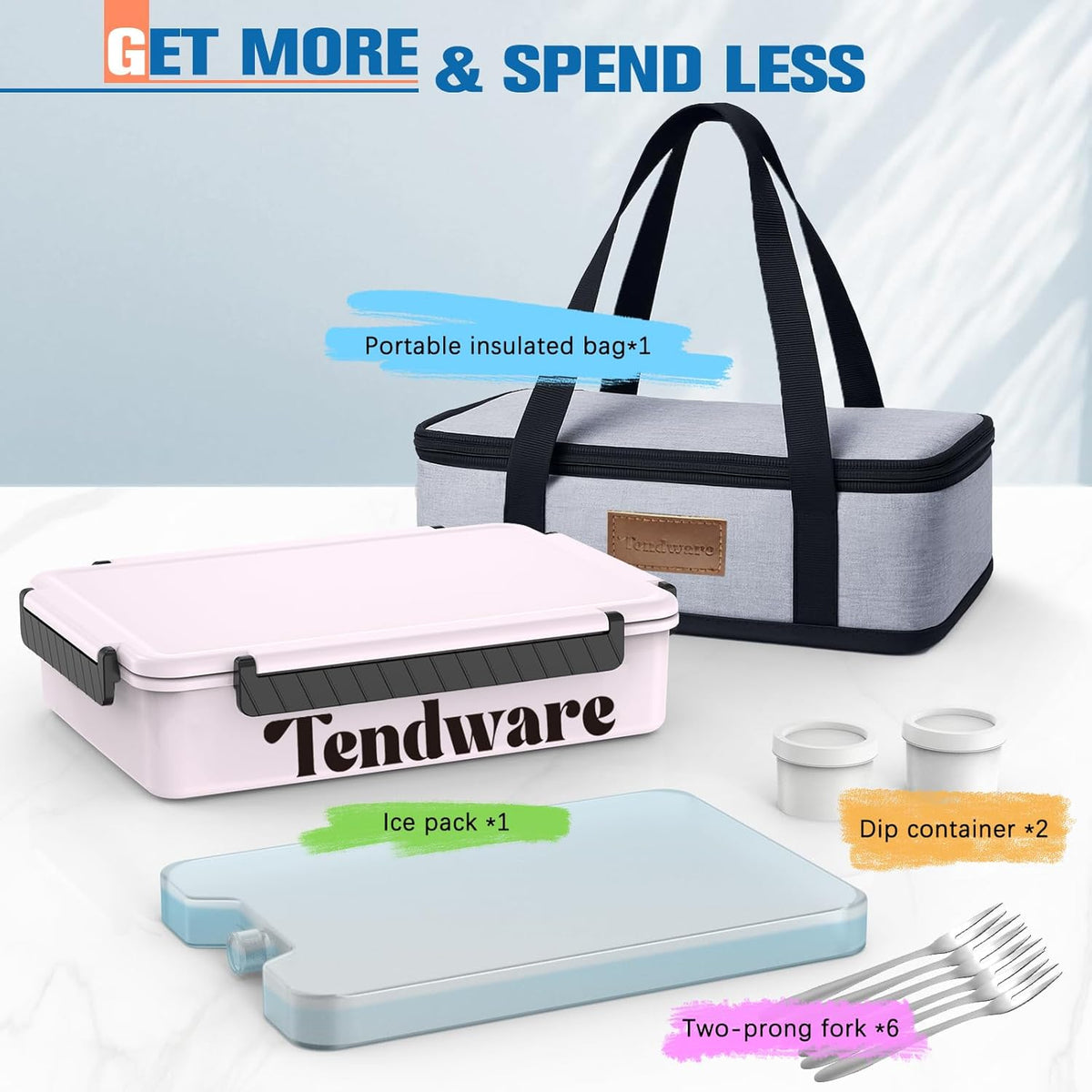 Chilled Portable Snackle Box Container with Ice Pack, Beach Essentials for Summer, Divided Serving Tray with Insulated Bag, Snack Containers for Road Trip Charcuterie Snack Picnic, Peony