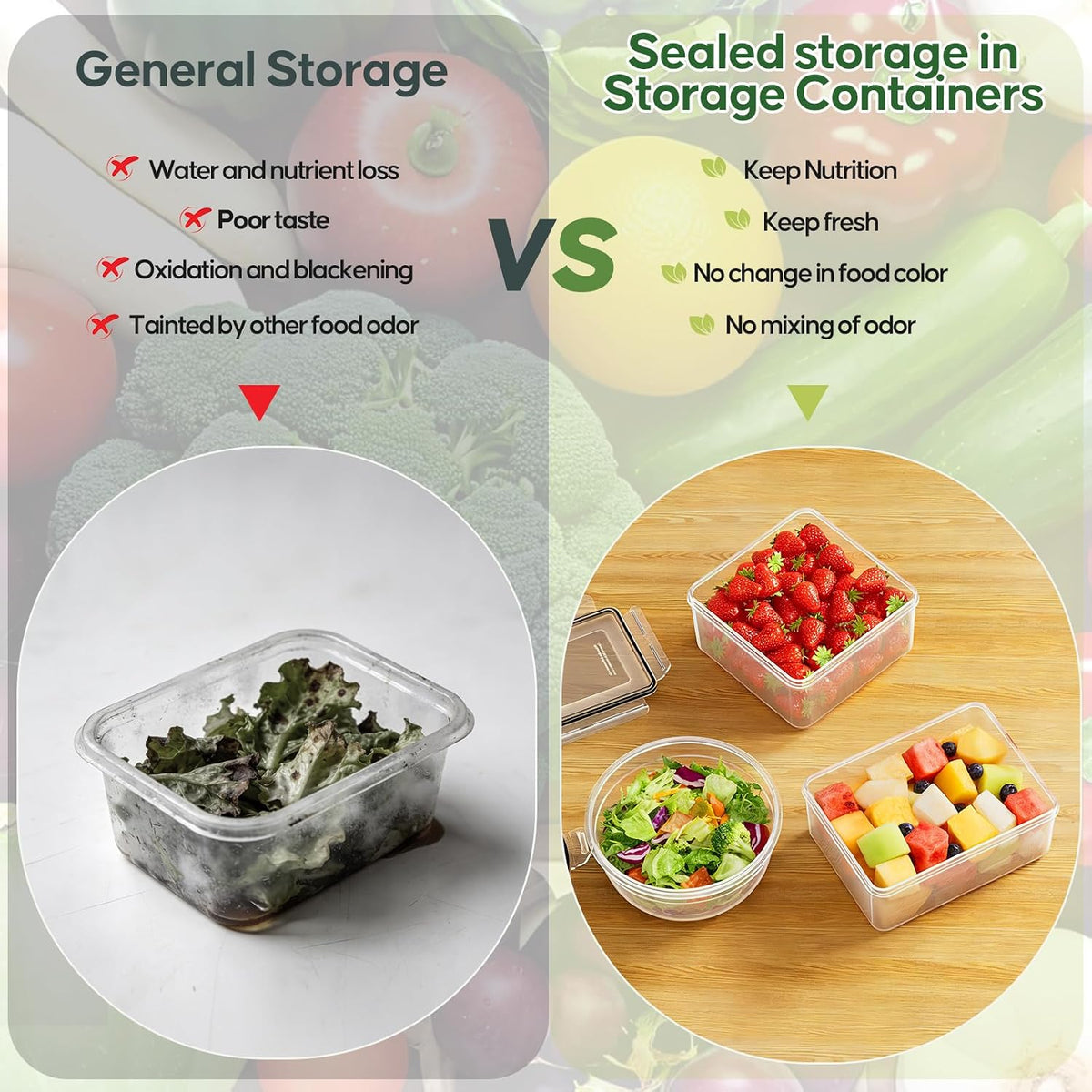 52 PCS Food Storage Containers with Lids Airtight (26 Lids & 26 Containers) | Reusable Plastic Leakproof Meal-Prep Container for Kitchen Storage Organization Microwave/Dishwasher Safe with Labels & Pen