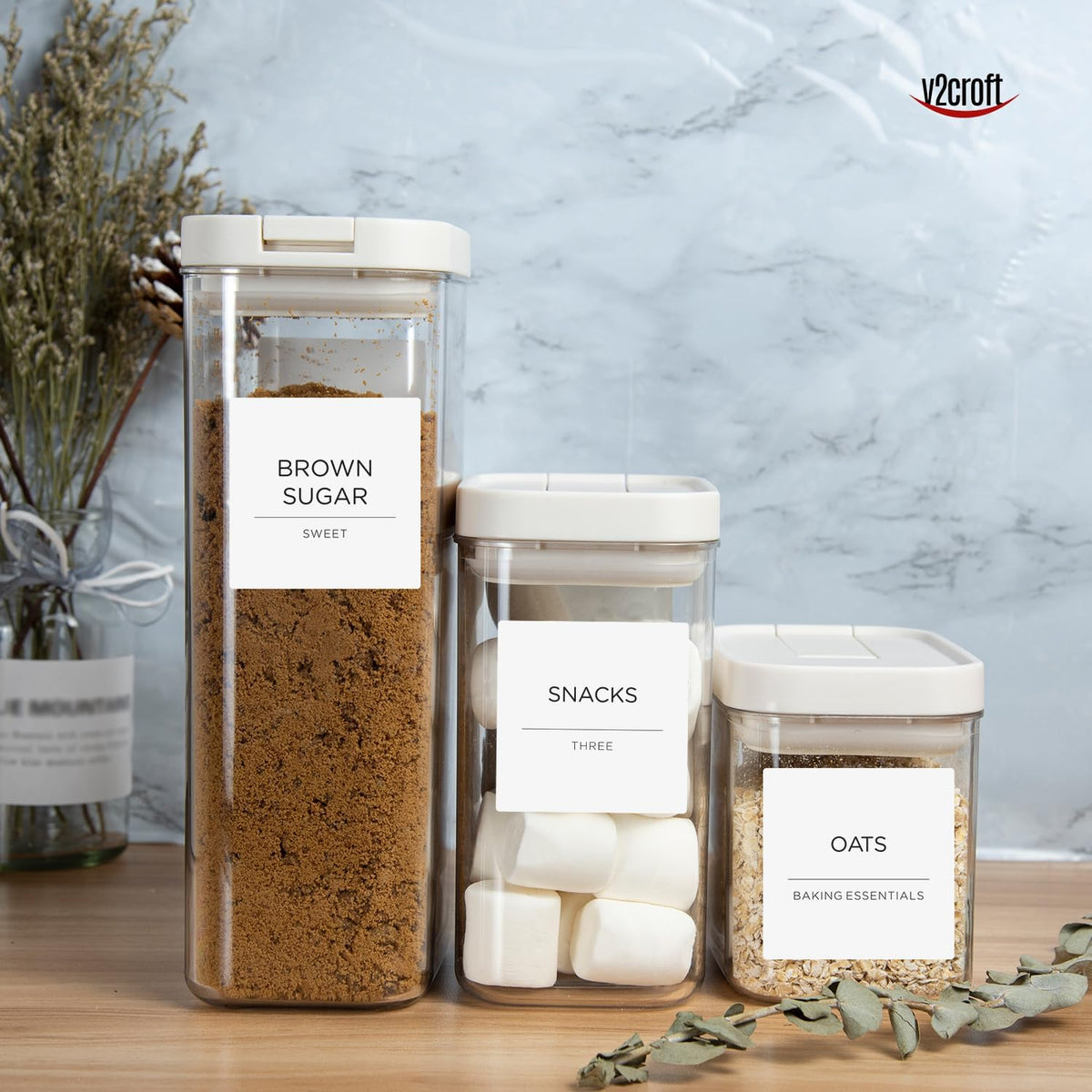 168 Pantry Labels for Food Containers, Minimalist Black Matte Stickers White Fine Line Text,Preprinted Waterproof Label for Glass Jars, Bottles & Canisters,Pantry Organization Storage