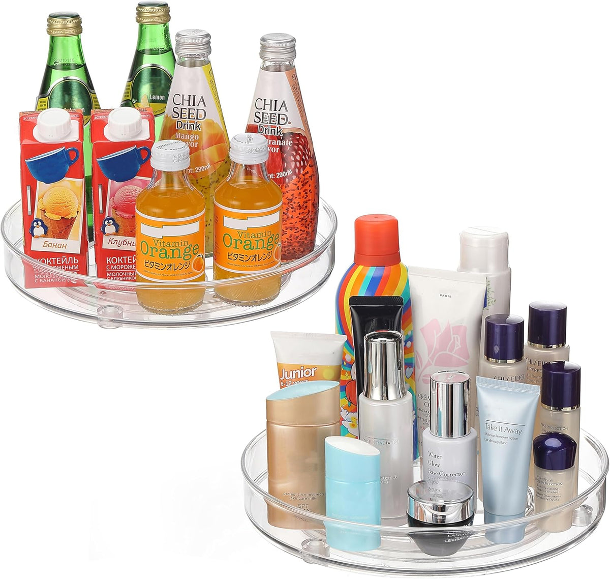Lazy Susan Turntable, 10.5 Inch Spinning Cabinet Organizer