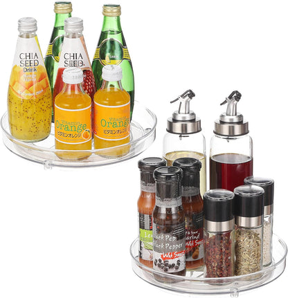 Lazy Susan Turntable, 10.5 Inch Spinning Cabinet Organizer