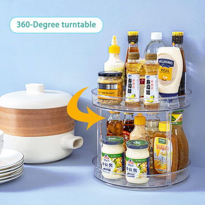 Lazy Susan Turntable, 10.5 Inch Spinning Cabinet Organizer