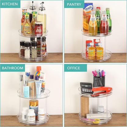 Lazy Susan Turntable, 10.5 Inch Spinning Cabinet Organizer