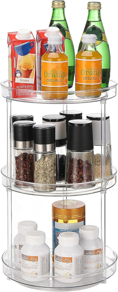 Lazy Susan Turntable, 10.5 Inch Spinning Cabinet Organizer