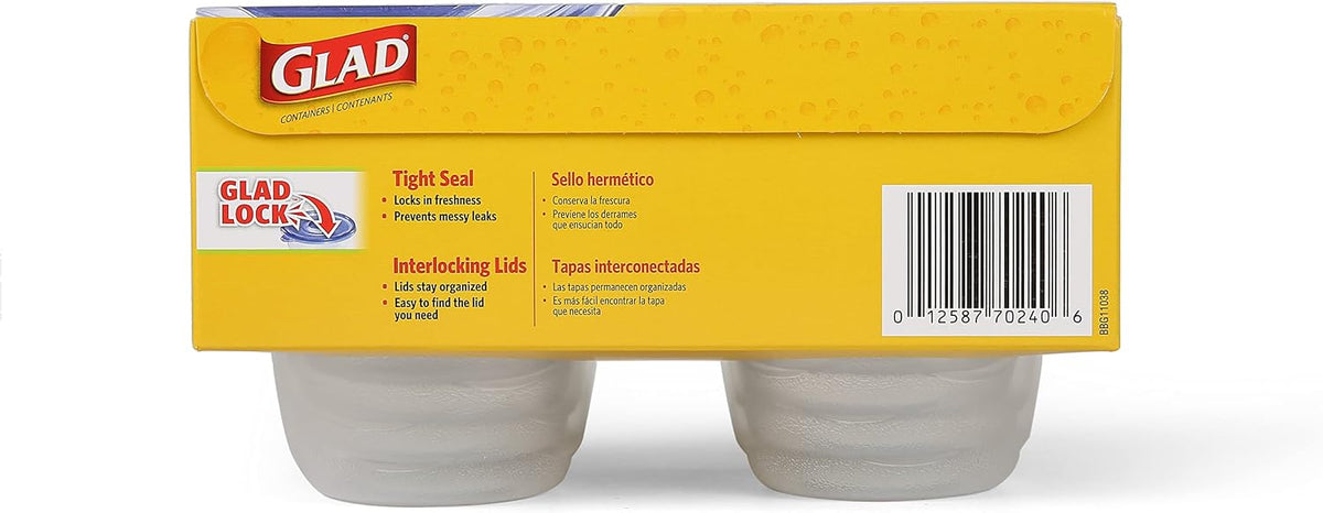 Glad GladWare Medium Rectangle Food Storage Containers, 24 Oz