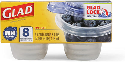 Glad GladWare Medium Rectangle Food Storage Containers, 24 Oz