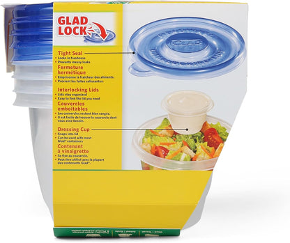 Glad GladWare Medium Rectangle Food Storage Containers, 24 Oz