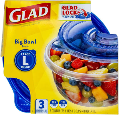 Glad GladWare Medium Rectangle Food Storage Containers, 24 Oz