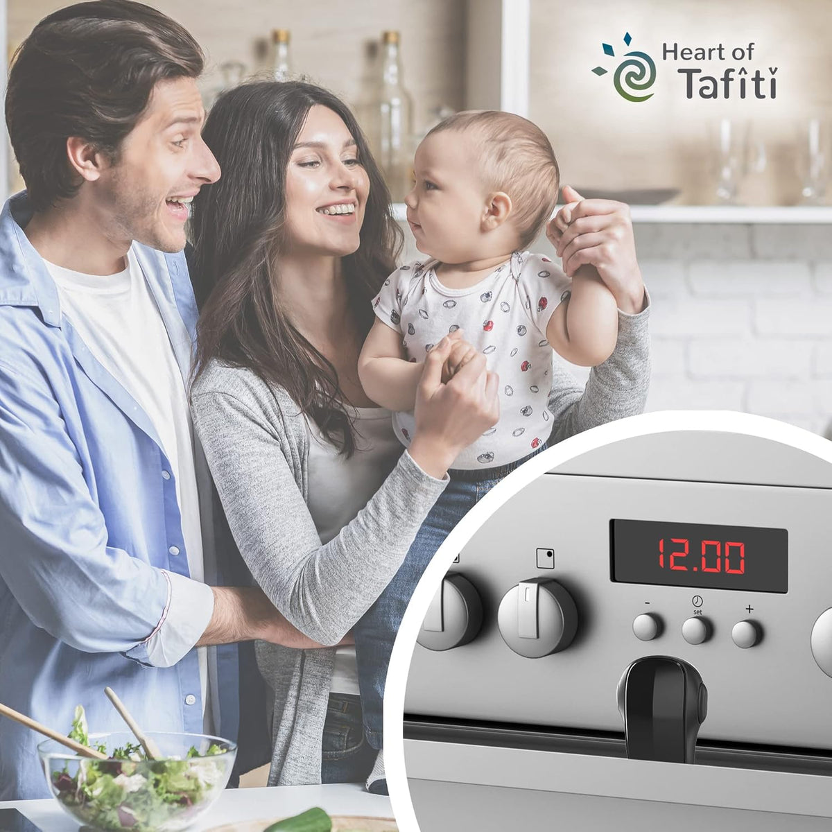 Oven Lock Childproof, Oven Front Door Lock Child Safety, Strong Adhesive Easy to Install, Heat-Resistant, Black