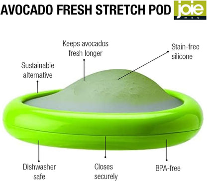 Joie Food Saver Set, Reusable Food Storage Stretch Pods Ideal for Avocados, Tomatoes, Onions, and Lemons, Stores Leftover Half For Fresh Keeping