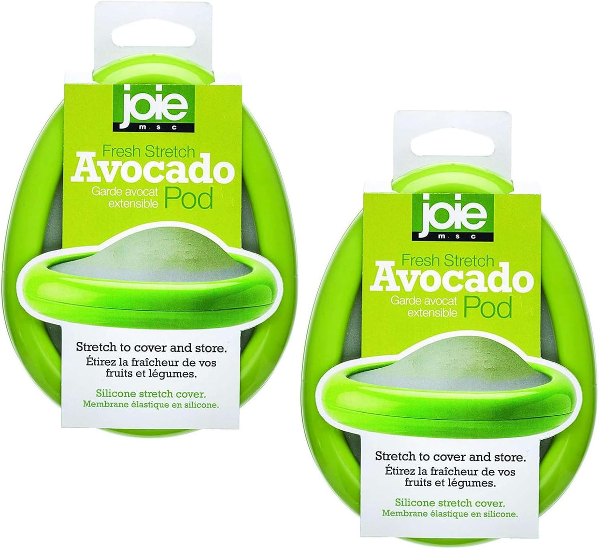 Joie Food Saver Set, Reusable Food Storage Stretch Pods Ideal for Avocados, Tomatoes, Onions, and Lemons, Stores Leftover Half For Fresh Keeping