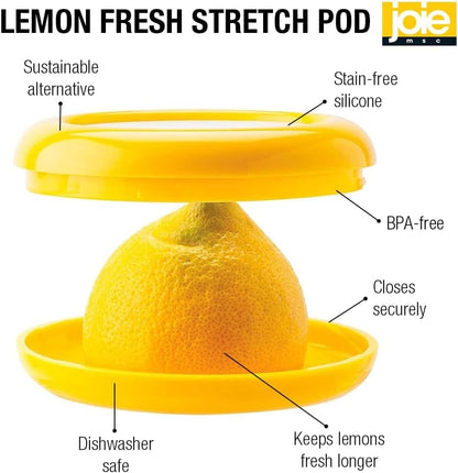 Joie Food Saver Set, Reusable Food Storage Stretch Pods Ideal for Avocados, Tomatoes, Onions, and Lemons, Stores Leftover Half For Fresh Keeping
