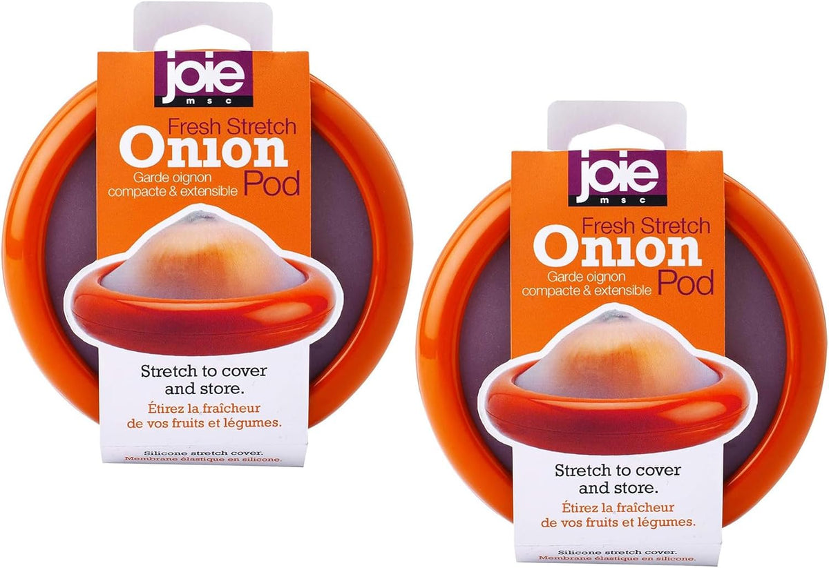 Joie Food Saver Set, Reusable Food Storage Stretch Pods Ideal for Avocados, Tomatoes, Onions, and Lemons, Stores Leftover Half For Fresh Keeping