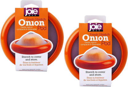 Joie Food Saver Set, Reusable Food Storage Stretch Pods Ideal for Avocados, Tomatoes, Onions, and Lemons, Stores Leftover Half For Fresh Keeping