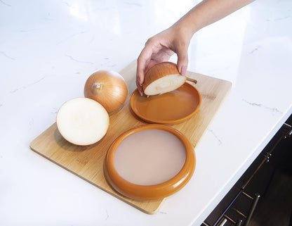 Joie Food Saver Set, Reusable Food Storage Stretch Pods Ideal for Avocados, Tomatoes, Onions, and Lemons, Stores Leftover Half For Fresh Keeping
