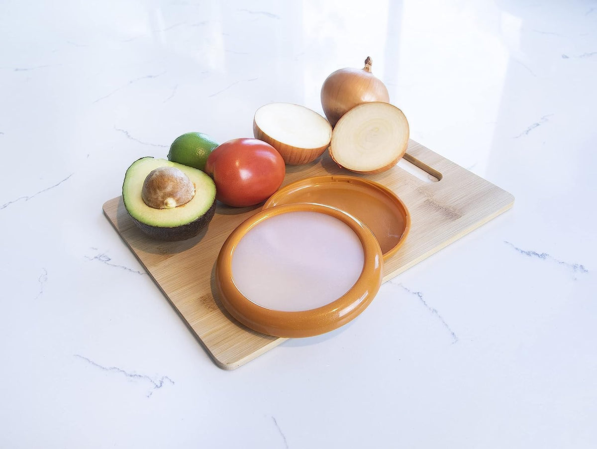 Joie Food Saver Set, Reusable Food Storage Stretch Pods Ideal for Avocados, Tomatoes, Onions, and Lemons, Stores Leftover Half For Fresh Keeping