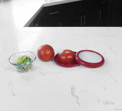 Joie Food Saver Set, Reusable Food Storage Stretch Pods Ideal for Avocados, Tomatoes, Onions, and Lemons, Stores Leftover Half For Fresh Keeping
