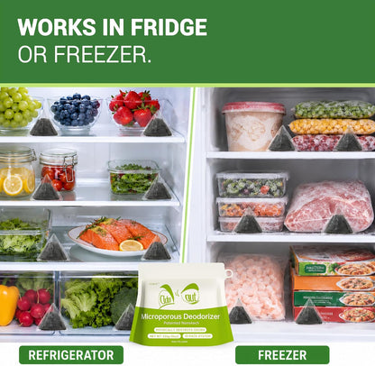 Fridge Freezer Deodorizer Activated Charcoal Odor Absorber 10 Pack