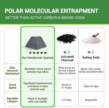 Fridge Freezer Deodorizer Activated Charcoal Odor Absorber 10 Pack