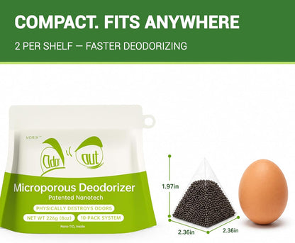 Fridge Freezer Deodorizer Activated Charcoal Odor Absorber 10 Pack