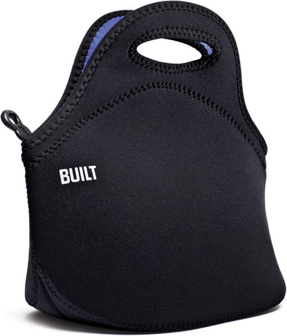Gourmet Getaway Lunch Bag - Insulated Neoprene Lunch Box for Women and Men, Collapsible and Machine Washable, Black
