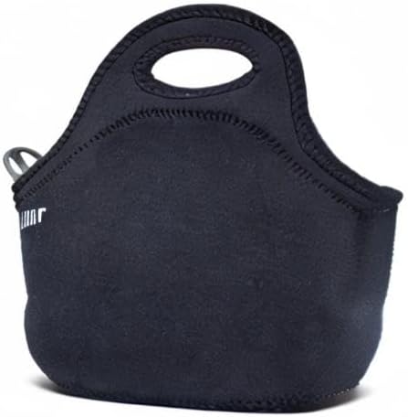 Gourmet Getaway Lunch Bag - Insulated Neoprene Lunch Box for Women and Men, Collapsible and Machine Washable, Black