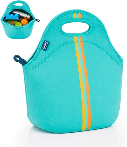 Gourmet Getaway Lunch Bag - Insulated Neoprene Lunch Box for Women and Men, Collapsible and Machine Washable, Black