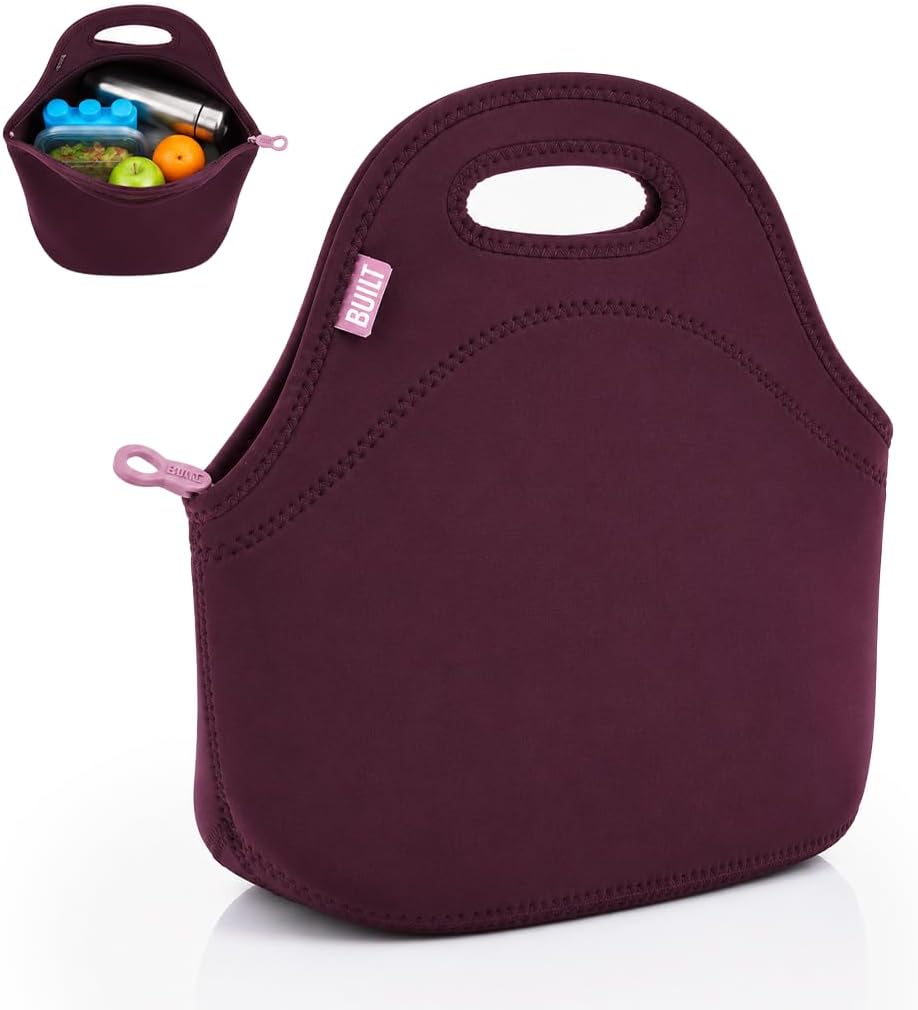 Gourmet Getaway Lunch Bag - Insulated Neoprene Lunch Box for Women and Men, Collapsible and Machine Washable, Black