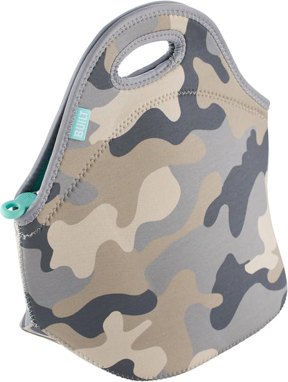Gourmet Getaway Lunch Bag - Insulated Neoprene Lunch Box for Women and Men, Collapsible and Machine Washable, Black