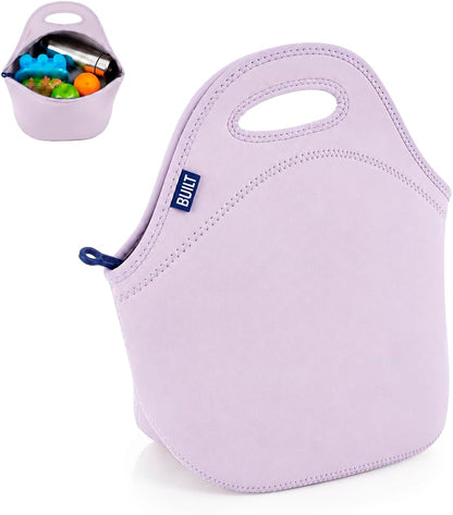 Gourmet Getaway Lunch Bag - Insulated Neoprene Lunch Box for Women and Men, Collapsible and Machine Washable, Black