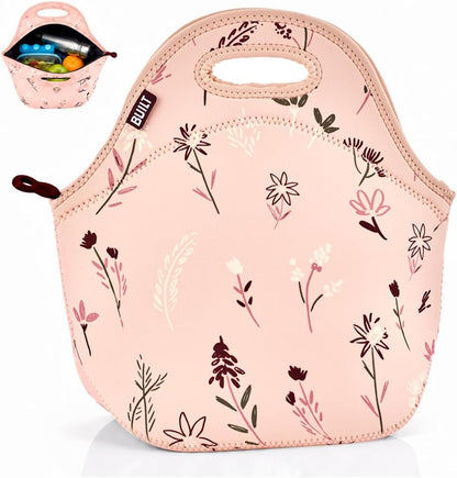 Gourmet Getaway Lunch Bag - Insulated Neoprene Lunch Box for Women and Men, Collapsible and Machine Washable, Black