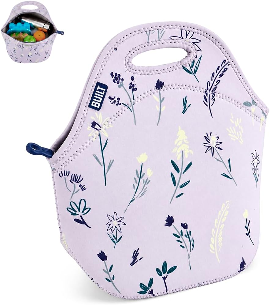 Gourmet Getaway Lunch Bag - Insulated Neoprene Lunch Box for Women and Men, Collapsible and Machine Washable, Black