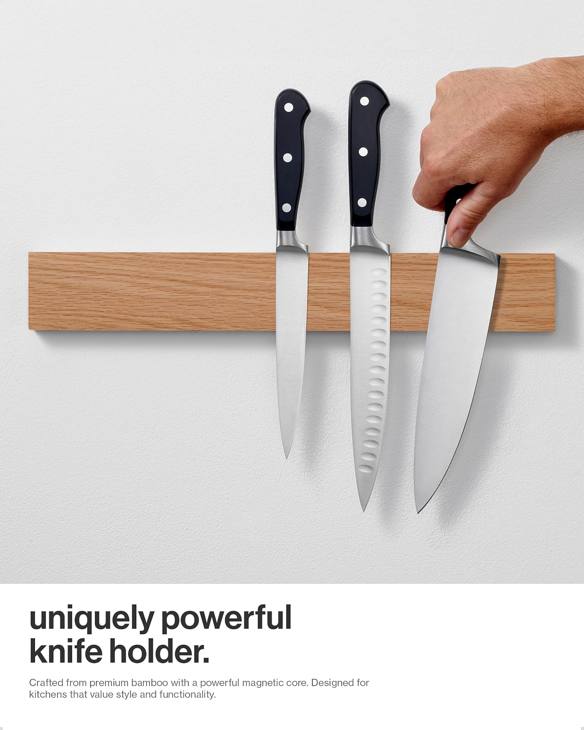Magnetic Knife Holder for Wall or Fridge