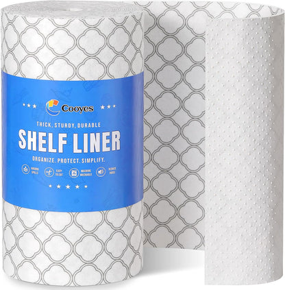 Non Slip Refrigerator Liners, 2-in-1 Fridge Mats and Fresh-Keeping Shelf Liners, Absorbs Excess Moisture, BPA-Free, Multiple Sizes for Glass Shelves Kitchen Cabinets Drawers, 6 Pack, 12" × 24"
