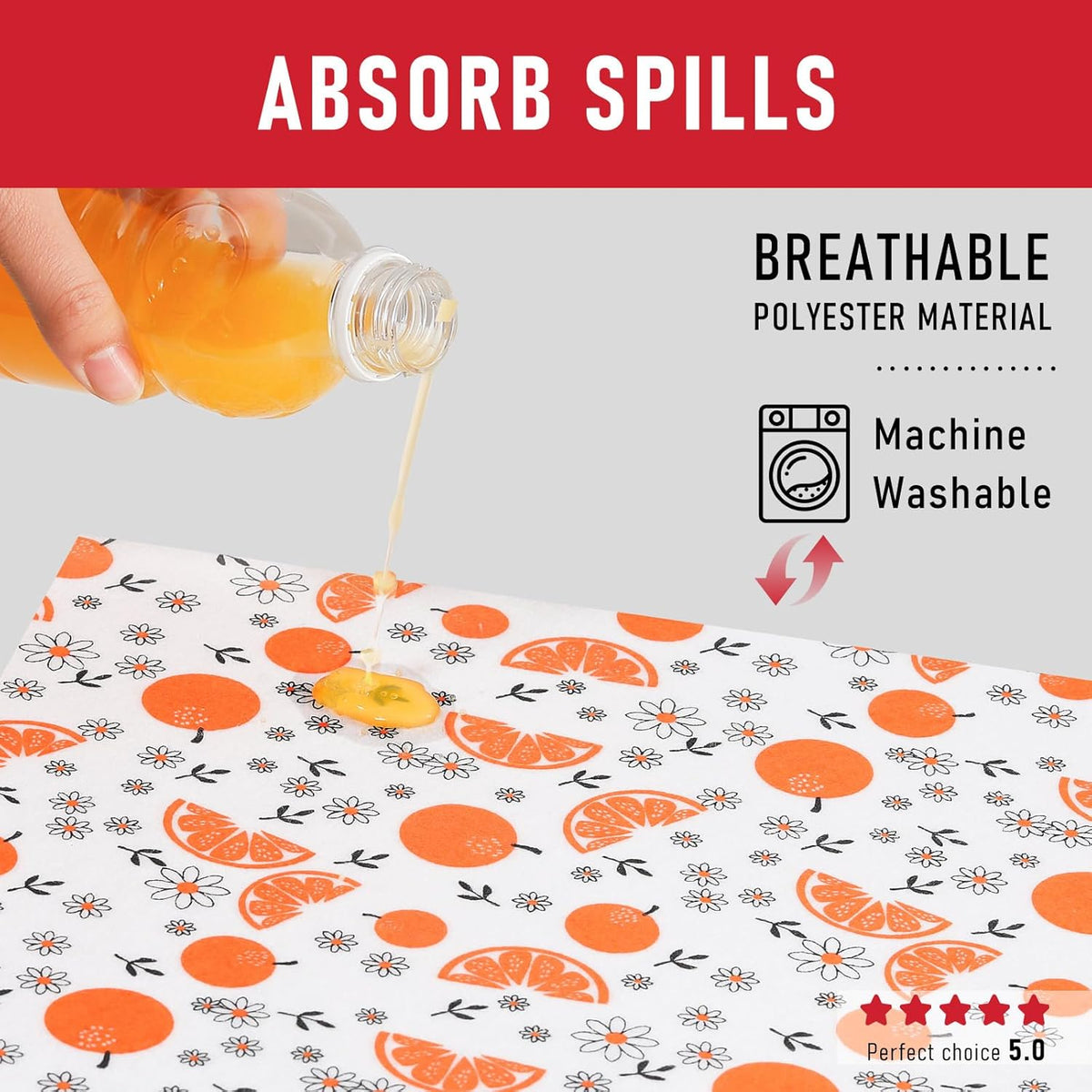 Non Slip Refrigerator Liners, 2-in-1 Fridge Mats and Fresh-Keeping Shelf Liners, Absorbs Excess Moisture, BPA-Free, Multiple Sizes for Glass Shelves Kitchen Cabinets Drawers, 6 Pack, 12" × 24"