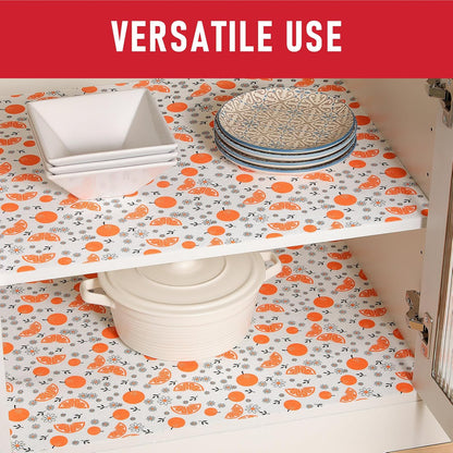 Non Slip Refrigerator Liners, 2-in-1 Fridge Mats and Fresh-Keeping Shelf Liners, Absorbs Excess Moisture, BPA-Free, Multiple Sizes for Glass Shelves Kitchen Cabinets Drawers, 6 Pack, 12" × 24"