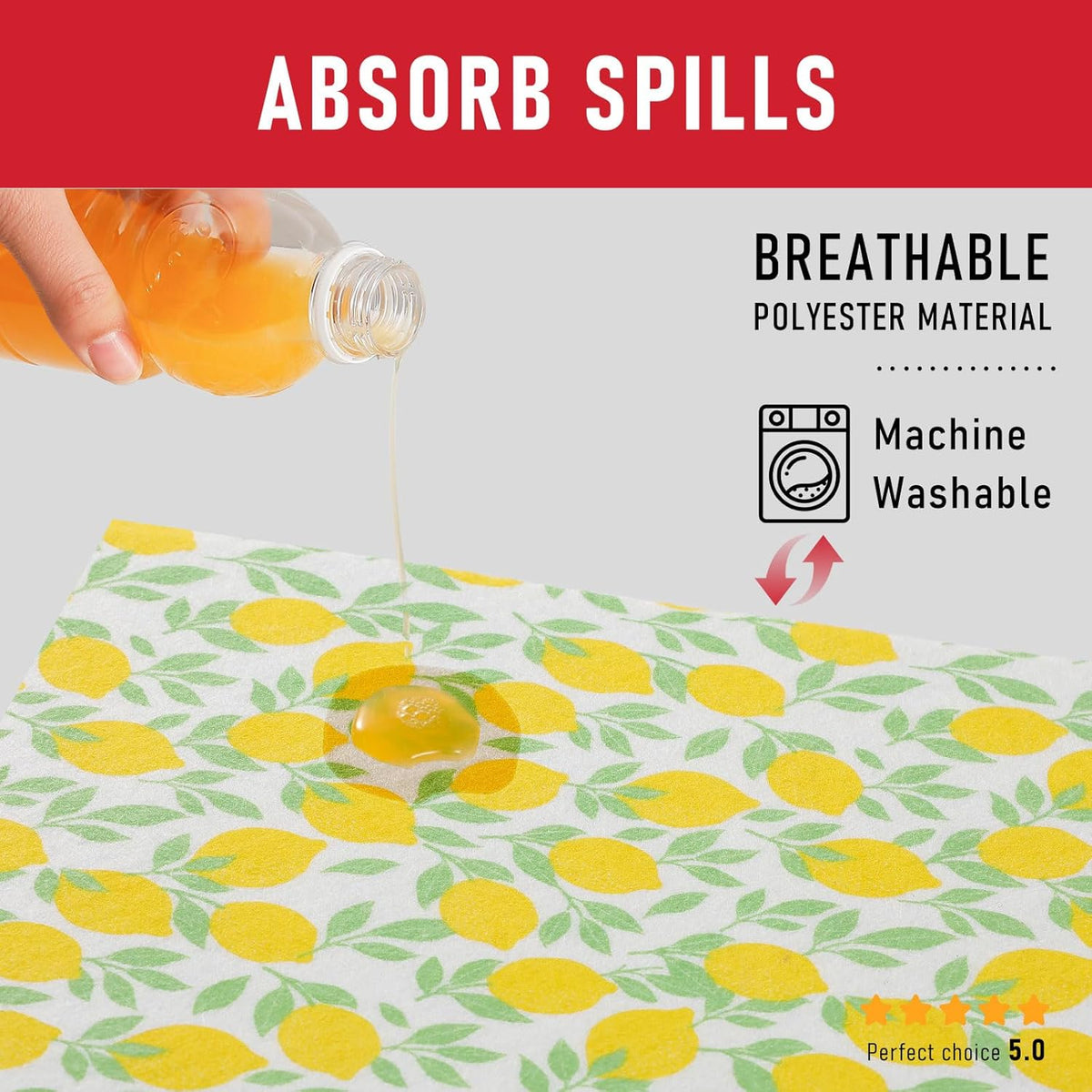 Non Slip Refrigerator Liners, 2-in-1 Fridge Mats and Fresh-Keeping Shelf Liners, Absorbs Excess Moisture, BPA-Free, Multiple Sizes for Glass Shelves Kitchen Cabinets Drawers, 6 Pack, 12" × 24"