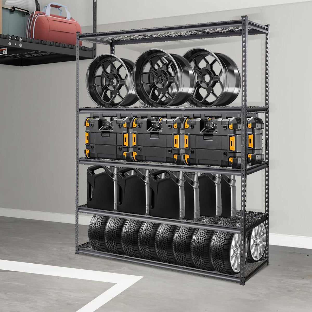 Storage Shelving Unit 5-Tier Adjustable 2000 lbs Capacity 60"x24"x78"
