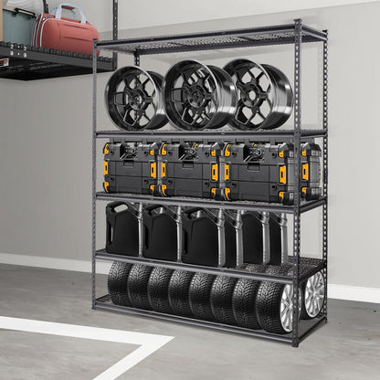 Storage Shelving Unit 5-Tier Adjustable 2000 lbs Capacity 60"x24"x78"